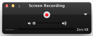 QuickTime Recording Menu